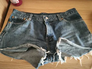 Pantalones cortos Levi's vaqueros azules talla 44