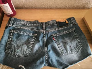 Pantalones cortos Levi's vaqueros azules talla 44