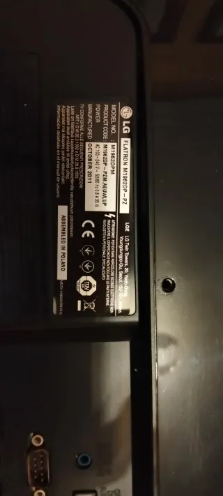 Televisión LG Negra