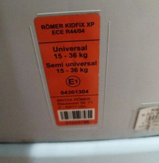 Silla coche Britax Romer Isofix 15-36kg