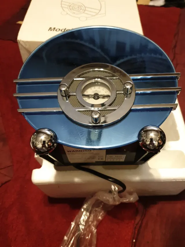 Radio Vintage Espejo de Cobalto de color Azul Nuev