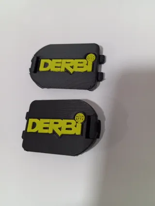 2 Embellecedores Eje Trasero Derbi Variant Logo