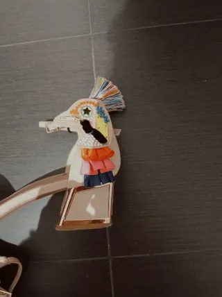 Sandalias Beige Multicolor