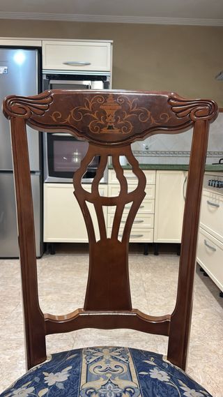 Mesa de comedor madera y cristal