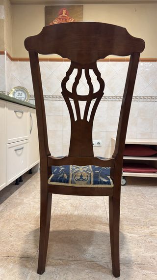 Mesa de comedor madera y cristal