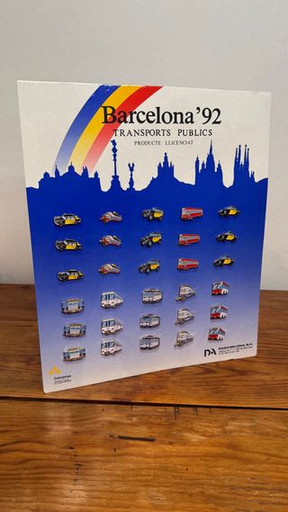 Expositor 30 Pins Transports Publics BCN 92