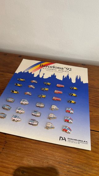 Expositor 30 Pins Transports Publics BCN 92