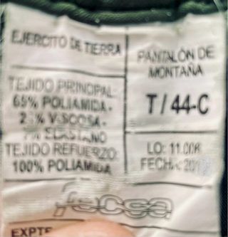 Pantalón de esquí alta montaña verde militar