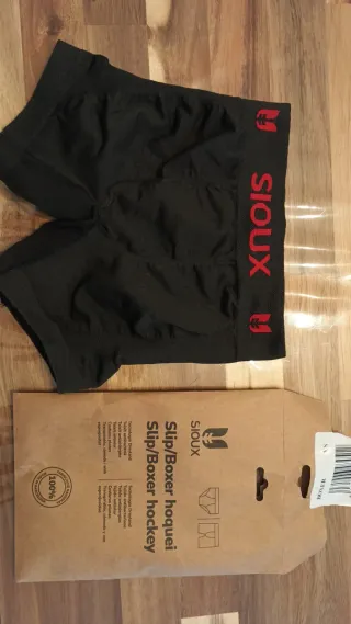 Boxer hoquei Sioux Talla XS Negro.