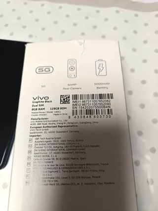 Vivo Y72 5G 128GB Nero