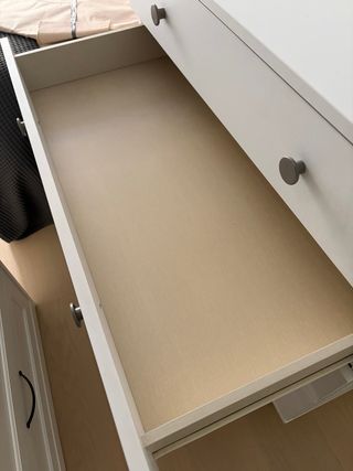 Cómoda 4 cajones grandes blanca