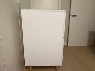 Cómoda 4 cajones grandes blanca