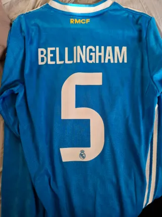 Camiseta Real Madrid 25/26 Bellingham Manga Larga