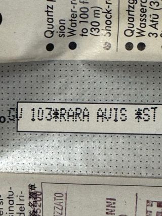 Swatch Rara Avis GV103 - Orologio 1991