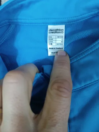 Sudadera Kalenji media cremallera azul