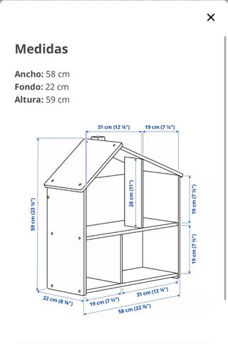 Casa de muñecas de madera Ikea