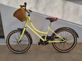 Bicicleta paseo niña 20 amarilla