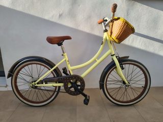 Bicicleta paseo niña 20 amarilla