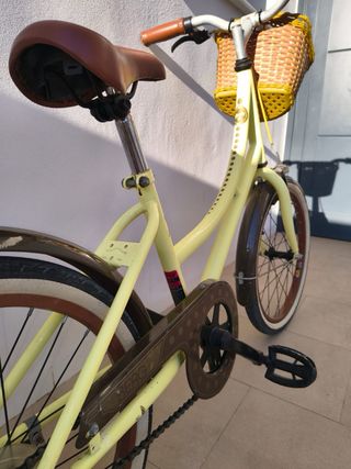 Bicicleta paseo niña 20 amarilla