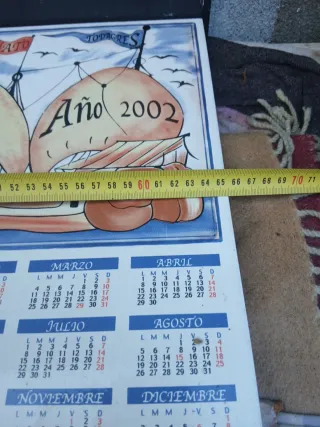 4 Azulejos Grandes de Calendario