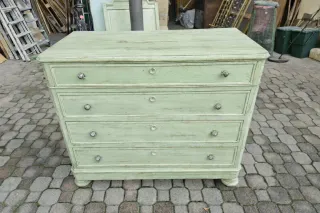 Cassettiera antica laccato colore che preferite