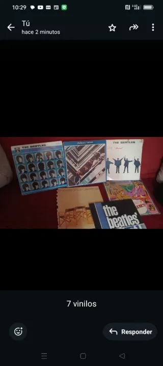 7 Vinilos The Beatles uno es doble