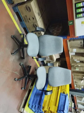 Juego 2 Sillas Oficina Grises