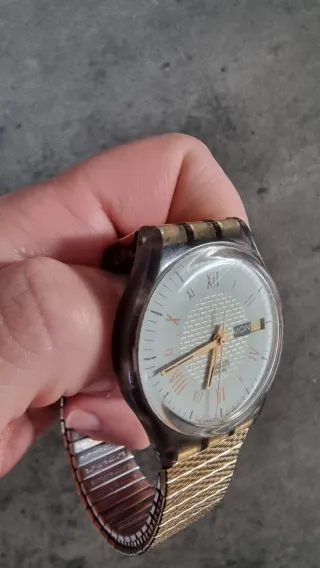 Orologio Swatch Oro Grigio