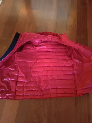 Anorak plumon granate, talla L