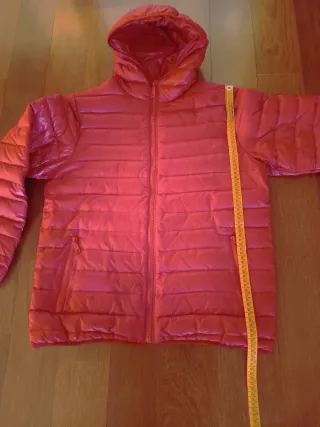 Anorak plumon granate, talla L