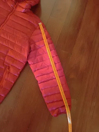 Anorak plumon granate, talla L