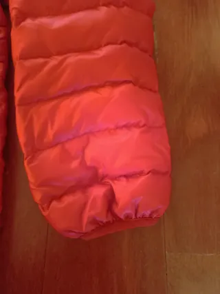 Anorak plumon granate, talla L