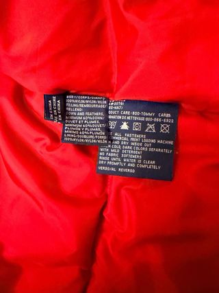 Chaleco plumas Tommy Hilfiger