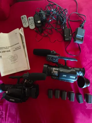 Lote 2 Cámaras JVC GY-HM100E + Angular + bolsa