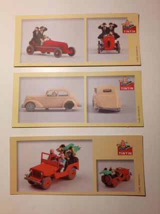 Coche Tintin Escala 1/43, lote 3 coches