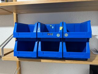 6 Gavetas Plásticas Tayg Azules