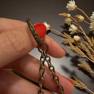 Antico pendente porta essenze chatelaine 20s