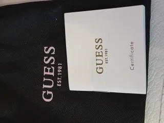 Anillo Guess Hombre Flor de Lis Plata Nuevo