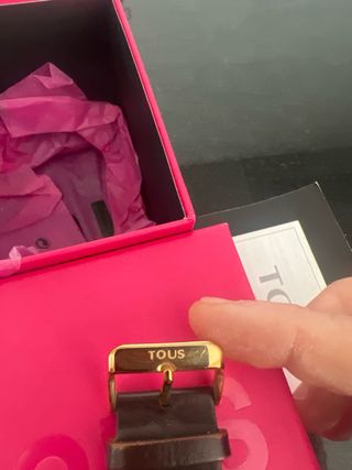 Reloj Tous Dorado Correa Cuero