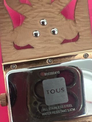 Reloj Tous Dorado Correa Cuero