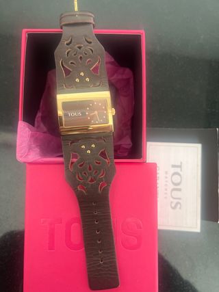 Reloj Tous Dorado Correa Cuero