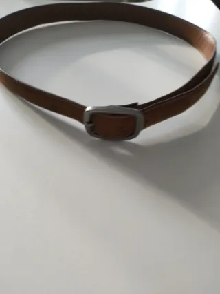 2 Cinturones Marrón y Plateado