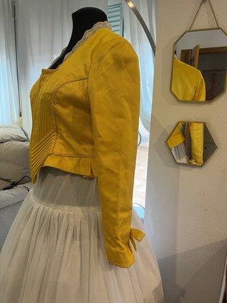 Corpiño Fallera liso (Amarillo)