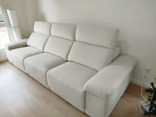 Sofá Italiano Elegante Crudo Microfibra