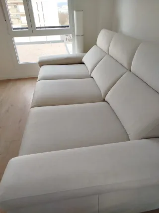 Sofá Italiano Elegante Crudo Microfibra