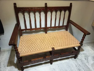 Sillón de madera antiguo 175x65cm