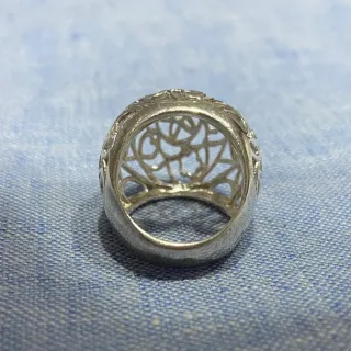 Anillo Tous Diseño Floral Plata 19mm