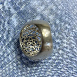 Anillo Tous Diseño Floral Plata 19mm