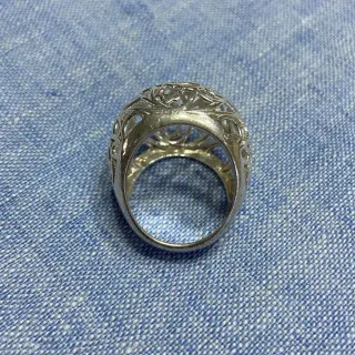 Anillo Tous Diseño Floral Plata 19mm