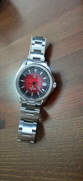 Orologio San Martin Rosso Argento